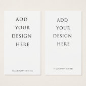 2インチx3.5インチギフトラベル/メッセージカード (正面&裏面)