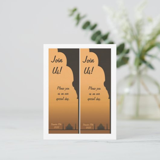 2インディアンドリーム日付ブックマークの保存 案内ポストカード (スタンド正面)