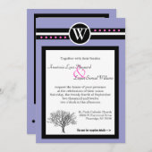 2インワンのセレ結婚モニー&披露宴招待状 招待状 (正面/裏面)