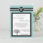 2インワンのセレ結婚モニー&披露宴招待状 招待状 (スタンド正面)