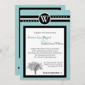 2インワンのセレ結婚モニー&披露宴招待状 招待状 (正面/裏面)