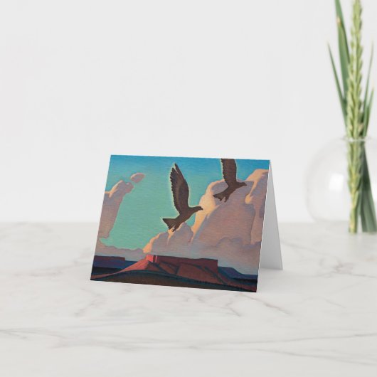 2イーグルス1933年Maynard Dixon著 サンキューカード (正面)