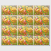 2イースターチキン&エッグコレクション ラッピングペーパー (フラット)