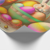 2イースターバニーとゴールデンエッグコレクション ラッピングペーパー (角)