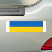 2ウクライナの国旗 バンパーステッカー (車上)
