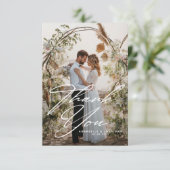 2エレガント枚の写結婚真 サンキューカード (スタンド正面)