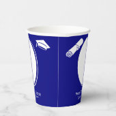 2エレガント – 写真卒業証書キャップNavy Blue 紙コップ (右)