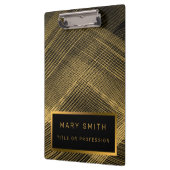 2エレガント in1ラグジュアリー金ゴールドブラックビジネスカードと クリップボード (左)