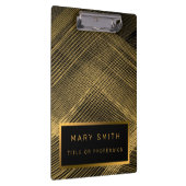 2エレガント in1ラグジュアリー金ゴールドブラックビジネスカードと クリップボード (右)