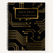 2エレガントin1ラグジュアリープロフェッショナル名刺 ノートブック (正面)