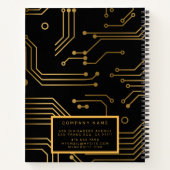 2エレガントin1ラグジュアリープロフェッショナル名刺 ノートブック (裏面)