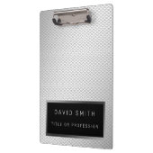 2エレガントin1ラグジュアリーSilver Metal名刺&名刺 クリップボード (左)