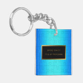 2エレガントu1ブルーメ王室のタルの名刺と名刺 キーホルダー (正面左)