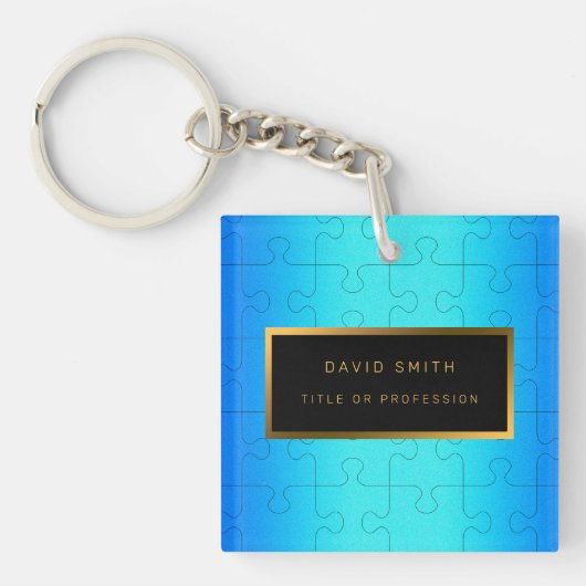 2エレガントu1ブルーメ王室のタルの名刺と名刺 キーホルダー (正面)