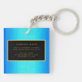 2エレガントu1ブルーメ王室のタルの名刺と名刺 キーホルダー (裏面)