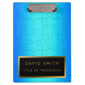 2エレガントu1ブルーメ王室のタルの名刺と名刺 クリップボード (正面)