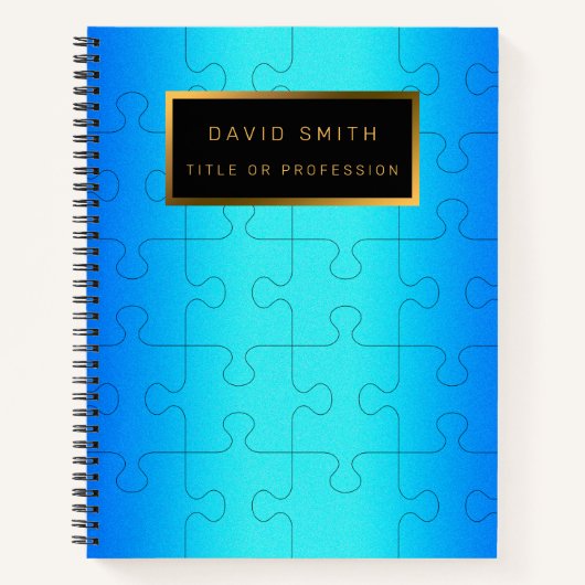 2エレガントu1ブルーメ王室のタルの名刺と名刺 ノートブック (正面)