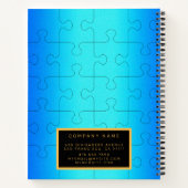 2エレガントu1ブルーメ王室のタルの名刺と名刺 ノートブック (裏面)