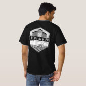 2エンドポッドのエンドウ色のロゴ入り Tシャツ (裏面フル)