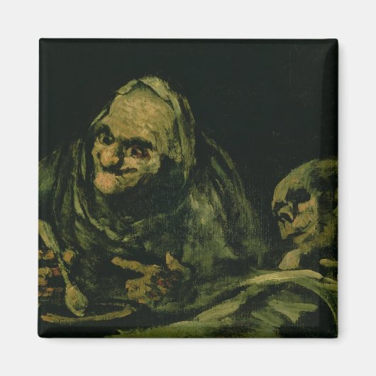 2オールドメン食べ物ズ マグネット (正面)