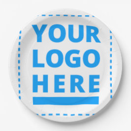 2カスタマイズインチスクエアBuのテキストまたはロゴ ペーパープレート