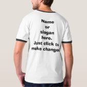 2カスタムの新しいパパの2017年の新人は味方しました Tシャツ (裏面)