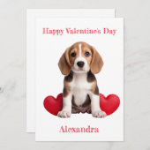 2カスタムハートバレンタイン シーズンカード (正面/裏面)