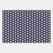 2カスタム枚の写真スノーフレークメリークすてきリスマス ラッピングペーパーシート (正面3)