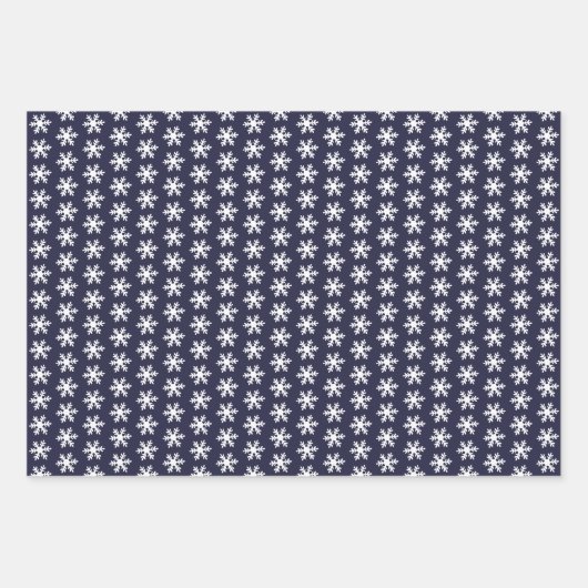 2カスタム枚の写真スノーフレークメリークすてきリスマス ラッピングペーパーシート (正面3)