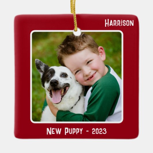 2カスタム枚2面レッド特殊イベントマイルストーン セラミックオーナメント (正面)