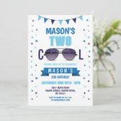 2カッコいい誕生日サングラスサマーボーイズ 招待状 (スタンド正面)