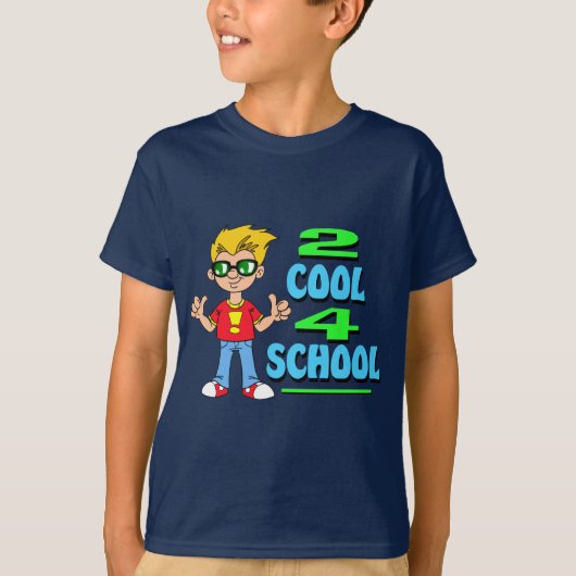 2カッコいい4の学校 Tシャツ (正面)