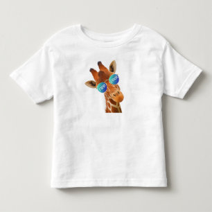 2カッコいい-キリン トドラーTシャツ