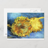 2カットひまわり花 – ビンセント・ヴァン・ゴッホ ポストカード (正面/裏面)