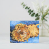 2カットサンフラワーズビンセントゴッホ葉書 ポストカード (スタンド正面)