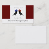 2カラスまたはラヴェンスのロゴ名刺 名刺 (正面/裏面)