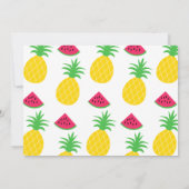 2カラフルッティフルーティ誕生日招待状 招待状 (裏面)