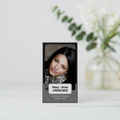 2カラークラシックジョブシーカークラシニーミニマリスト 名刺 (スタンド正面)