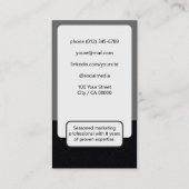 2カラークラシックジョブシーカークラシニーミニマリスト 名刺 (裏面)