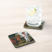 2カリブ族Womを指示している色の西のインドの人 コースター (右側)