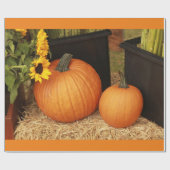 2カントリーカボチャ ラッピングペーパー (フラット)