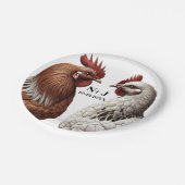 2カントリーチキンズファーム納屋周囲の庭結婚ズ ペーパープレート (アングル)