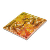 2カーネーション – ウィリアム・ド・モーガン タイル (側面)