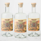 2ガンカスタマイズバートホームメイドテキーラ リキュールボトルラベル (ボトル)