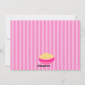 2ガールズスリーポーバー誕生日招待状 招待状 (裏面)