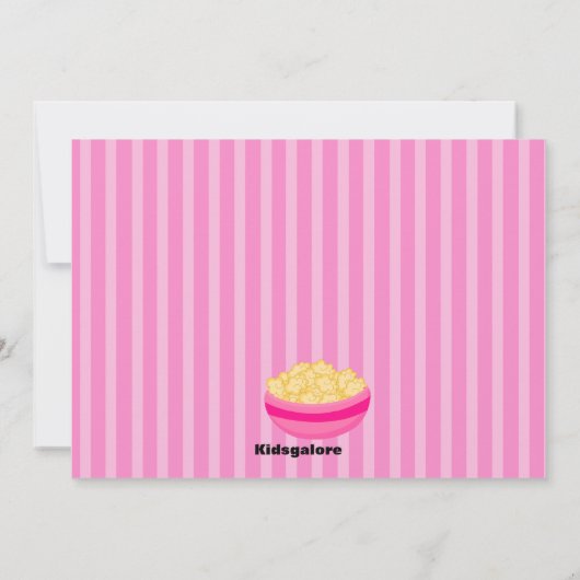 2ガールズスリーポーバー誕生日招待状 招待状 (裏面)