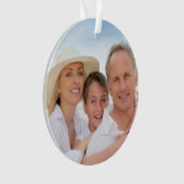 #2キャンディーキャンなしの写真オーナメントまたはラベル オーナメント (正面)