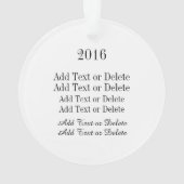 #2キャンディーキャンなしの写真オーナメントまたはラベル オーナメント (裏面)