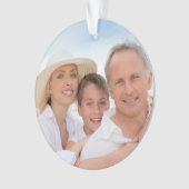 #2キャンディーキャンなしの写真オーナメントまたはラベル オーナメント (正面)