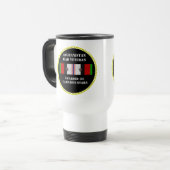 2キャンペーンスターアフガニスタン戦争退役軍人 トラベルマグ (正面左)